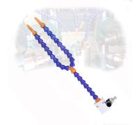 Connecteur de 8 mm Base magnétique tuyau de liquide de refroidissement en plastique, tuyau de tuyau de liquide de refroidissement à eau Aluminum block base, double-headed tube 300mm 7mm round nozzle