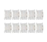 Connecteur de Bande LED 3 Broches, 10 Pièces 3 Broches 10 Mm COB Connecteurs de Bande LED PC et Matériau en Cuivre Bande à Dénuder Connexion Rapide Soudure, Garniture