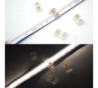 Connecteur de bande LED RGB/RGBW COB, 10Pcs 10mm/12mm connecteur d'angle LED, en forme de L, 4-Pin/5-Pin Connecteur pour bande LED COB 10mm RGB/12mm RGBW (5P-12mm-RGBW, Connecteur de bande à bande)
