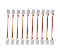Connecteur de Bande Lumineuse COB, Kit de Connecteur de Bande Lumineuse LED Quick Connect 3 Broches Portable