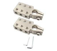 Connecteur de Batterie de Voiture 2/0 Awg Sae Top Post | Alliage de Zinc, 6 Trous de Fixation, pour Batteries Sae et Câbles 2/0 Awg