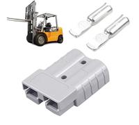 Connecteur de Batterie - Port de Charge Électrique Double Pôle,Jonctions de Câble de Recharge pour Véhicules,pour Camion Véhicule Automobile SUV Camping-Car Bateau Treuil Secours Système Remorquage