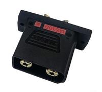 Connecteur de batterie QS10PS anti-explosion pour drones et jouets télécommandés avec courant nominal de 210 A et contacts en laiton plaqué or, protection contre les étincelles et longue durée de vie