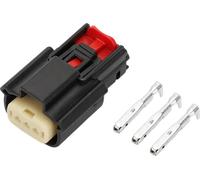 Connecteur De Bobine D'Allumage À 3 Broches Étanche, Fiche De Connecteur, Borne De Fil Femelle De La Série 1,5 Mm Pour Ford Pour Mazda En Plastique Cuivre Noir, 1 Ensemble