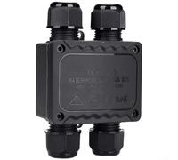 Connecteur de boîte de jonction étanche 4 voies 2 en 2out adapté pour les connexions électriques extérieures avec résistance aux hautes températures et aux UV (5-9 mm)