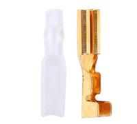 Connecteur de borne à sertir, 100 Paires, 2.8mm, connecteurs de Fil en Laiton doré, Ensemble électrique pour Machines, équipement électrique