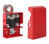 Connecteur de borne de batterie automobile 32 V 400 A avec fusible à dégagement rapide, matériau ignifuge PC + PBT pour véhicules 4x4 et caravanes (rouge)