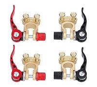 Connecteur de borne de batterie Ensemble de bornes de batterie de voiture en laiton à 2 voies pour une protection de courant stable pour pince négative positive pour véhicule de