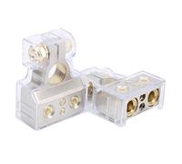 Connecteur de borne de batterie, positif et négatif, en alliage de zinc robuste pour batterie de voiture, adapté aux câbles de 0, 4, 8 ou 10 AWG, montage universel pour voiture,