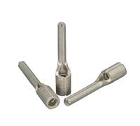 Connecteur de bornier d'épissure non isolé for fils et câbles en cuivre et laiton 1,25/2/3,5/5,5/10/16/25/35/50, borne à sertir à broches(40Pieces PTN2-9,Copper)