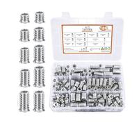 Connecteur De Boulon Fileté | Assortiment d'Écrous Hexagonaux,Jeu de Connecteurs à Boulons avec Clé Allen pour Contreplaqué Panneaux de Fibres Mobilier Domestique