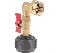 Connecteur de bouteille de propane, compatible avec bouteille de propane de camping de 2,5 kg, connecteur gonflable pour adaptateur QCC1 avec robinet à boisseau sphérique