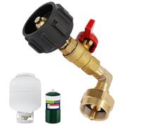 Connecteur De Bouteille De Propane - Valve De Conversion Compacte, Adaptateur De Recharge Léger, Outil De Bouteille De Gaz Fiable | Camping Grill Extérieur Randonnée Talonnage Atelier Cuisine