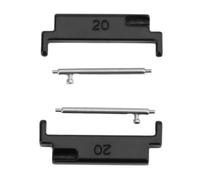 Connecteur de Bracelet de Montre, 1 Paire d'adaptateur de Bracelet de Montre en Métal Galvanoplastie avec Barres à Ressort pour Le Remplacement (1 Paire)
