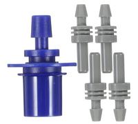 Connecteur de Brassard pour Tensiomètre, Bleu, Lot de 5 ABS | Accessoire Compatible Tensiomètre Électronique, Structure Simple, Portable, Installation Facile, Pièce Remplaçable