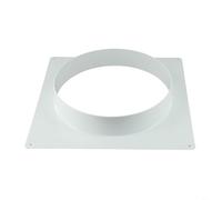 Connecteur de bride de conduit en plastique, raccord en ligne pour hotte de cuisine de salle de bain, joint à bride inférieure carrée, pour adaptateur de tuyau d'aération CVC, plaque murale de