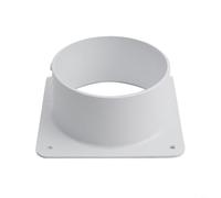 Connecteur de bride de conduit en plastique, raccord en ligne pour hotte de cuisine de salle de bain, joint à bride inférieure carrée, pour adaptateur de tuyau d'aération CVC, plaque murale de