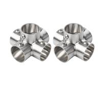 Connecteur de bride pour vêtements - Collier de serrage en acier inoxydable - Support de tringle à vêtements - Matériel de serrage fixe