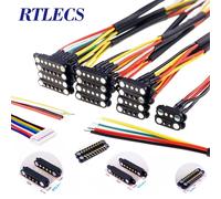 Connecteur de broche de tricot magnétique DC, pipeline, 2 broches, 3, 4, 5, 6, 7, 8, 9P, Pogopin, espacement mâle et femelle, prise de courant CC à ressort, 5/20mm, 1 pièce, 2.5 pièces Male Female