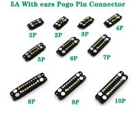 Connecteur de broche Pogo magnétique étanche, 2 broches/10 broches 5A avec oreilles, 2.54mm, mâle femelle, prise de courant DC, bande de Contact 2Pin 4.0mm 5A