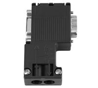 Connecteur de Bus DP Transmission Haute Vitesse pour Communication PLC - Connecteur de Bus de Terrain de Processus ABS Noir 24 V pour Système D'automatisation de la Fabrication
