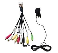 Connecteur de câblage câble Adaptateur Interface connecteur de câblage câble Adaptateur Sorties 20 Broches entrées AV Caisson de Basses RCA + Microphone