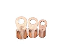Connecteur de câble à sertir, type OT 100A, 150A, 200A, 250A, 300A, 400A, 500A, cosses à nez en cuivre rouge, à bouche ouverte(250A,1 piece)