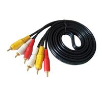 Connecteur de câble audio, câble de sortie vidéo | Câble audio de câble vidéo de 3,5 mm de 4,92 pieds - Câble composite haute vitesse 3 mâle 3 mâles 6 broches accessoires audio pour TV