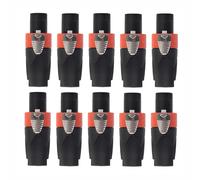 Connecteur de câble Audio mâle à 4 pôles, 10 pièces, fiche de haut-parleur pour Neutrik NL4FC NL4FX nld4x NL2FC, prise de fil, ligne de connexion, accessoire