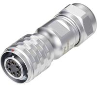 Connecteur de câble circulaire femelle, droit Ø 12 6 pôles 125 V/AC 5 A IP67 Push-Pull Weipu SF1210/S6 II