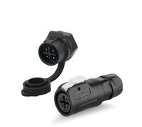 Connecteur de câble d'alimentation Mini LP12 3 A ~ 5 A Femelle mâle IP68 étanche for éclairage LED Industriel et Audio(4 Pin Set)