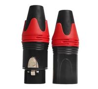 Connecteur de câble de microphone à 3 broches, lot de 4, 10 ou 20 pièces, fiche de soudage, coque en alliage de haute qualité(Red,20PCS)