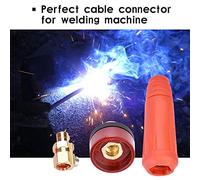 Connecteur de câble de soudure, 1 pièce, série DKJ, style européen, connecteur rapide de câble de soudage, adaptateur de montage rapide (DKJ10-25 rouge)
