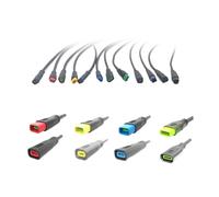Connecteur de câble d'extension étanche 2, 3, 4, 5, 6 Broches for Affichage de Frein à Main et d'accélérateur, pièces de vélo électrique(4Pin Male 800mm)