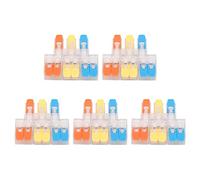 Connecteur de Câble Électrique 3 Entrées 6 Sorties 41A 450V, 5 Pièces, Raccord Rapide pour Câbles 0.5-6mm² 10-20AWG - Conductivité Fiable, Résistance Au Feu, Idéal pour Câblage