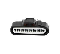 Connecteur de câble électronique for Faisceau de câbles Automobile, 1 Jeu de 8 Broches, Femelle, rainure Gauche Droite, Prise avec Terminal(Black)