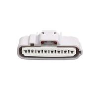 Connecteur de câble électronique for Faisceau de câbles Automobile, 1 Jeu de 8 Broches, Femelle, rainure Gauche Droite, Prise avec Terminal(White)