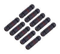 Connecteur De Câble Étanche 10Pcs Ip68 Câble De Fil Électrique Étanche 3 Broches Boîte De Jonction Connecteur Externe Chaussette Pour Métro Raccords De Conduit