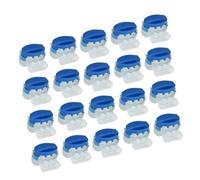 Connecteur de câble étanche 3 trous connecteurs de fils électriques sertis connecteur de tondeuse à gazon rempli de gel - Lot de 20