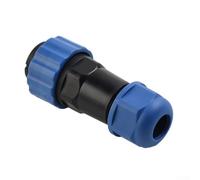 Connecteur de câble étanche série SP20 certifié IP68 de type aéronautique 2 à 14 broches avec boîtier PA66 et joint en silicone pour environnements difficiles, qualité industrielle (3 broches)