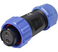 Connecteur de câble femelle, droit 2 pôles 30 A 500 V/AC IP68 Weipu SP2110 / S 2 I