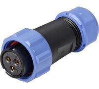 Connecteur de câble femelle, droit 3 pôles 30 A 500 V/AC IP68 Weipu SP2110 / S 3 I