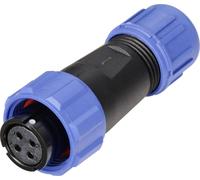 connecteur de cable femelle, droit 4 pôles 5 A 200 V/AC IP68 Weipu SP1310 / S 4 I
