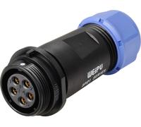 Connecteur de câble femelle, droit In Line 5 pôles 30 A 500 V/AC IP68 Weipu SP2111 / S 5