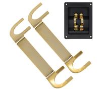 Connecteur de câble 'haut-parleur | Connecteurs de terminal en cuivre de 2 PC, câblage 'haut-parleur en or, connecteur haut-parleur, poteaux de reliure, connecteur de coupe terminale