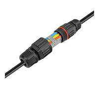 Connecteur de câble imperméable - Connecteur de boîte de jonction extérieure, manche électrique sécurisée | Boîtier de câble IP68, joint d'extension résistant aux intempéries pour jardin, outil de rép