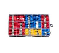 Connecteur de câble isolé, 102/280 pièces, fil électrique, sertissage, pelle, anneau bout à bout, ensemble de fourchettes, cosses d'anneau, bornes roulées, Kit assorti(280pcs)