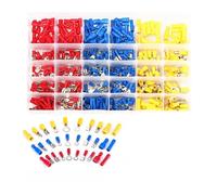 Connecteur de câble isolé, fil électrique, sertissage, pelle, anneau bout à bout, ensemble de fourchettes, cosses d'anneau, bornes roulées, Kit assorti, 480/300/280 pièces(480PCS)