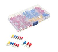 Connecteur de câble isolé, fil électrique, sertissage, pelle, anneau bout à bout, ensemble de fourchettes, cosses d'anneau, bornes roulées, Kit assorti, 480/300/280 pièces(280PCS)