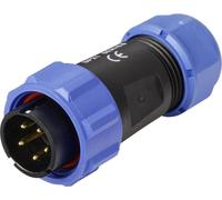 Connecteur de câble mâle, droit 5C pôles 15 A 500 V/AC IP68 Weipu SP2110 / P 5C II